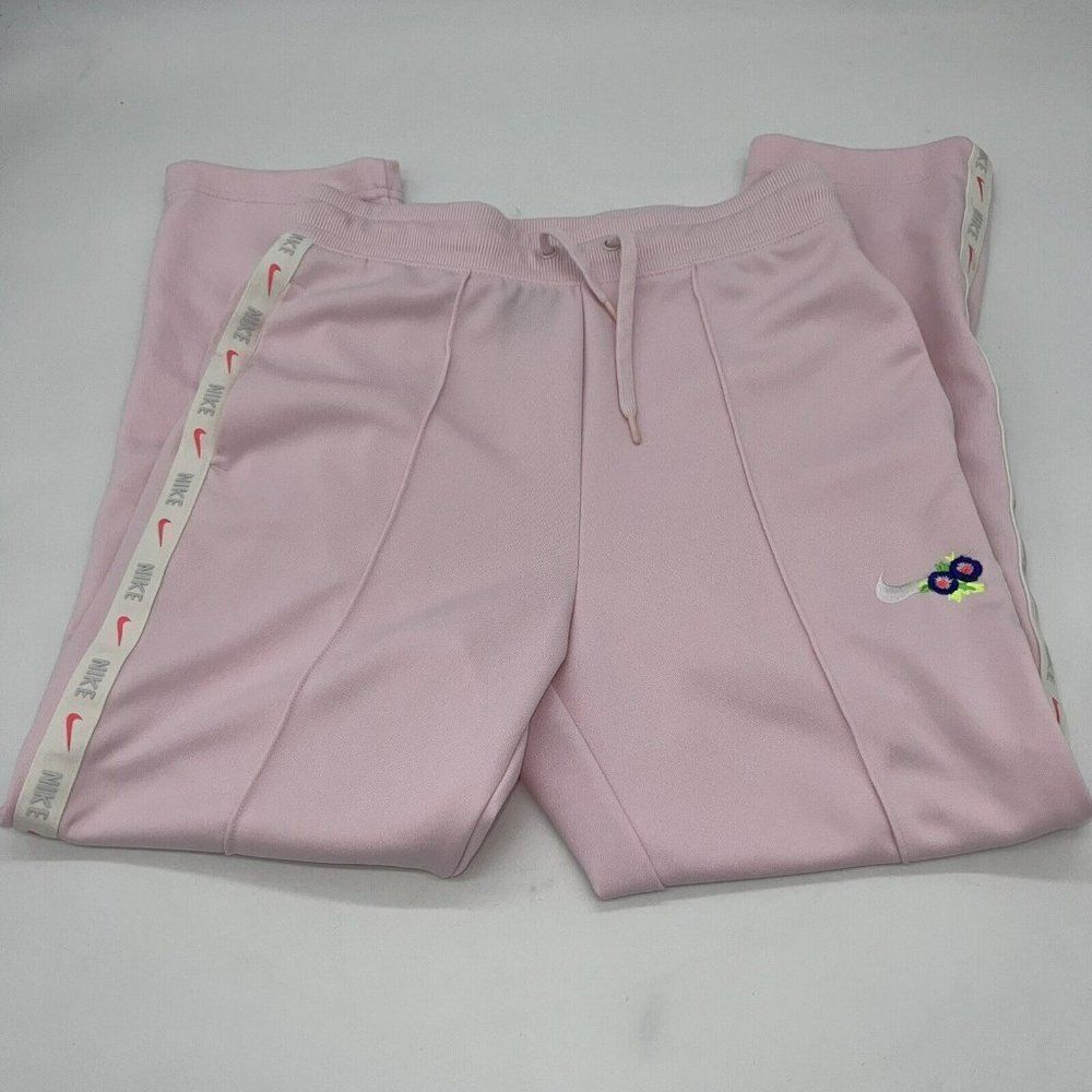 Nike Sportswear Track Pants Pink Floral Size Small